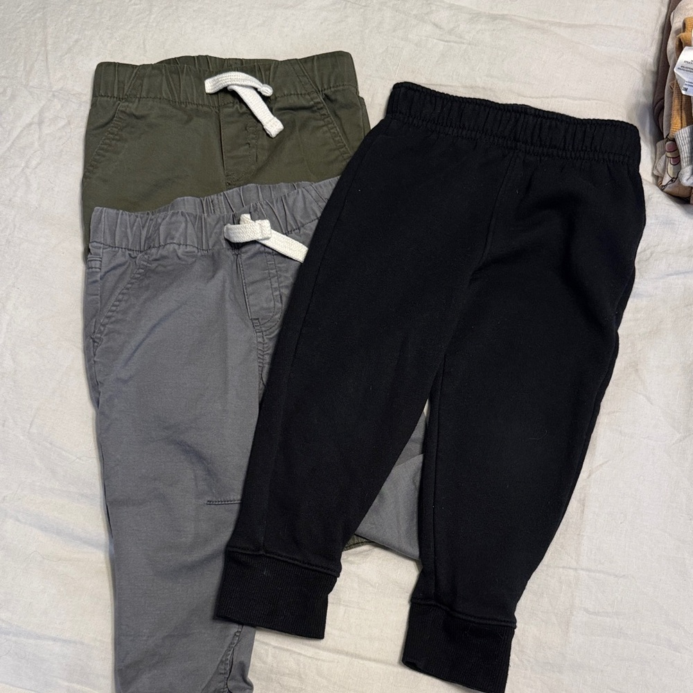 Cat & Jack Kids Joggers - Black, Gray, and Green